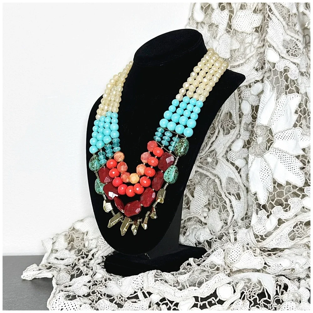 Anthro “Quimera Layered Necklace” - Picture 2 of 12